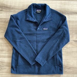 Patagonia Navy Better Sweater Pullover 1/4: Like New!